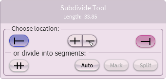 subdivide input tab